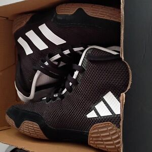 Adidas Men's Tech Fall 2.0 Wrestling Shoes Black FZ5388 Men’s 7.5 New Nwt